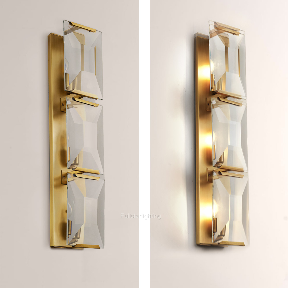 Kiko Crystal Triple Wall Sconce