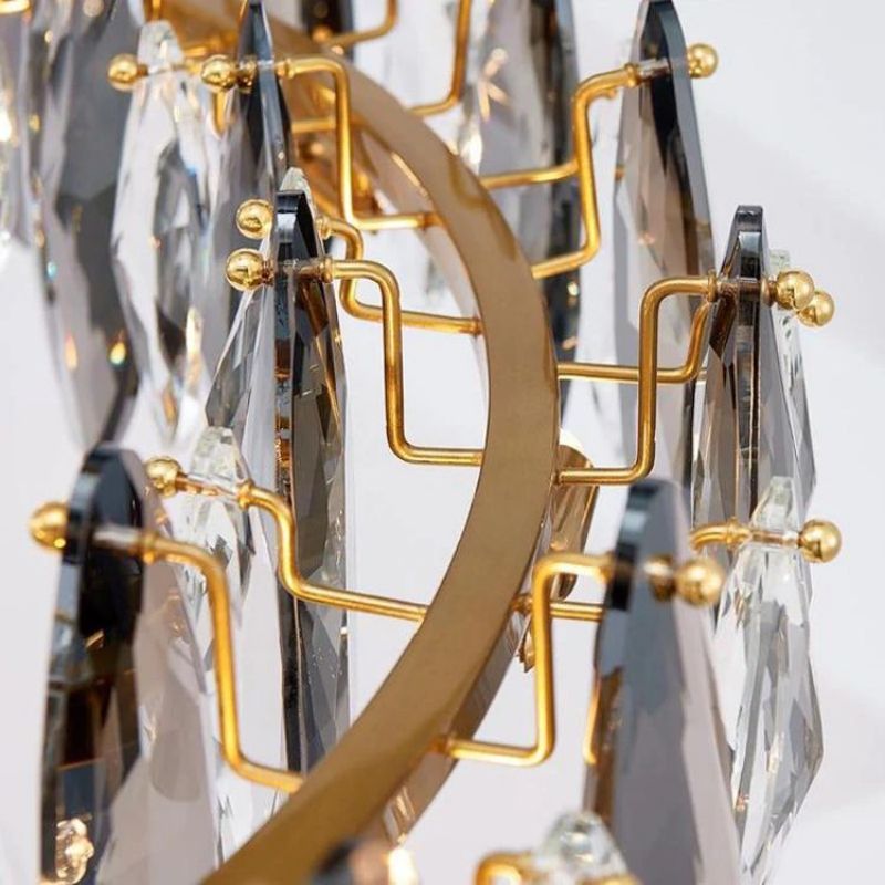 Flora Crystal Ring Chandelier 32"