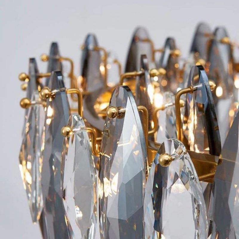 Flora Crystal Ring Chandelier 39"