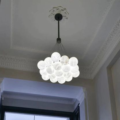 Alabaster Global Ceiling Pendant-Fullstarlighting