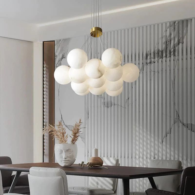 Alabaster Global Ceiling Pendant-Fullstarlighting
