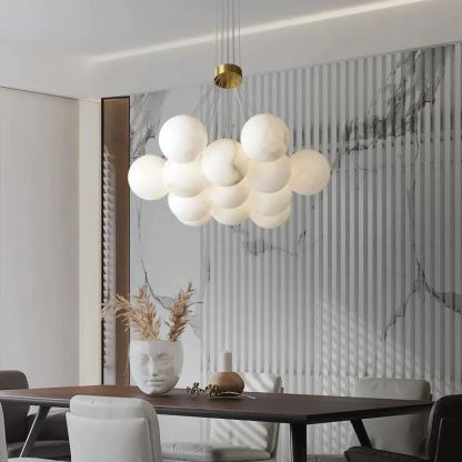 Alabaster Global Ceiling Pendant-Fullstarlighting