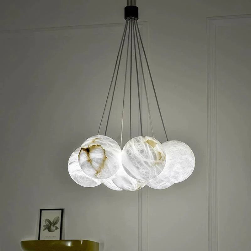 Alabaster Global Ceiling Pendant-Fullstarlighting