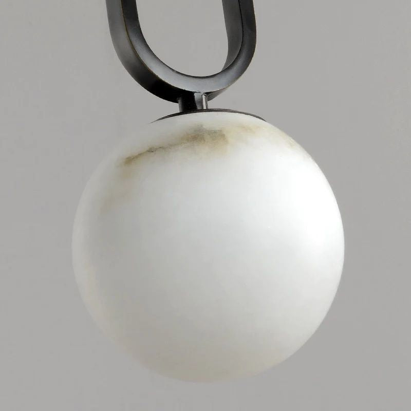 Alabaster Oval Ring Pendant-Fullstarlighting