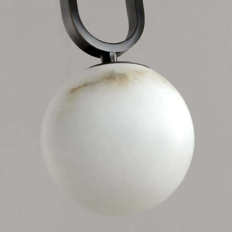 Alabaster Oval Ring Pendant-Fullstarlighting