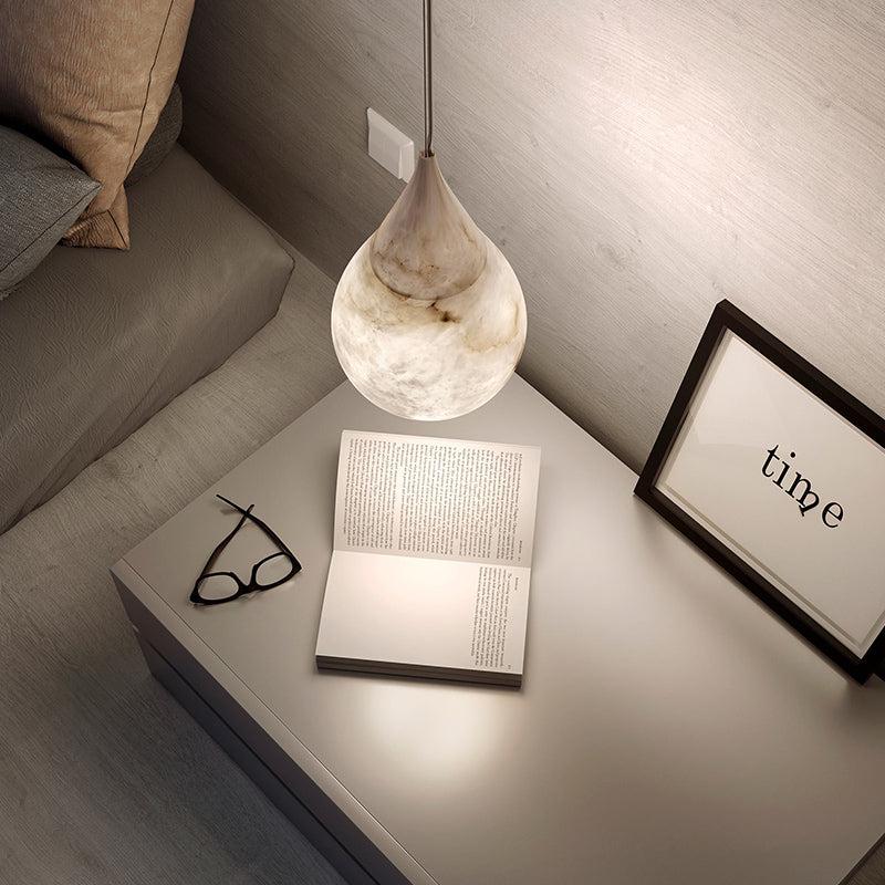 Alabaster Teardrop Pendant-Fullstarlighting