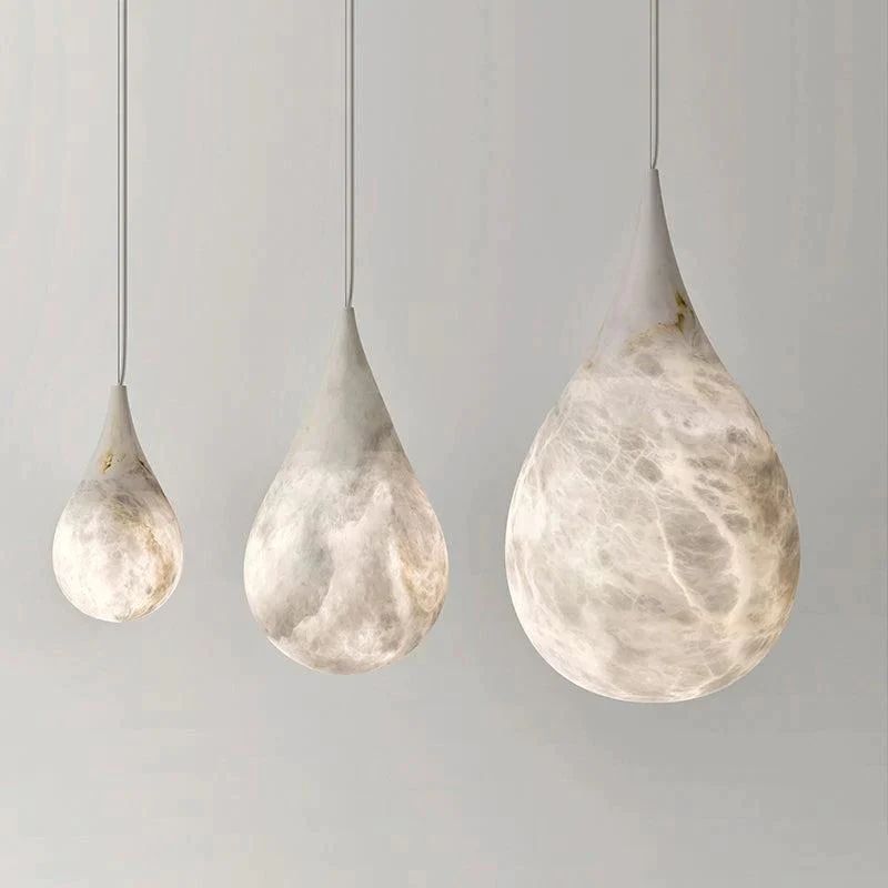 Alabaster Teardrop Pendant-Fullstarlighting