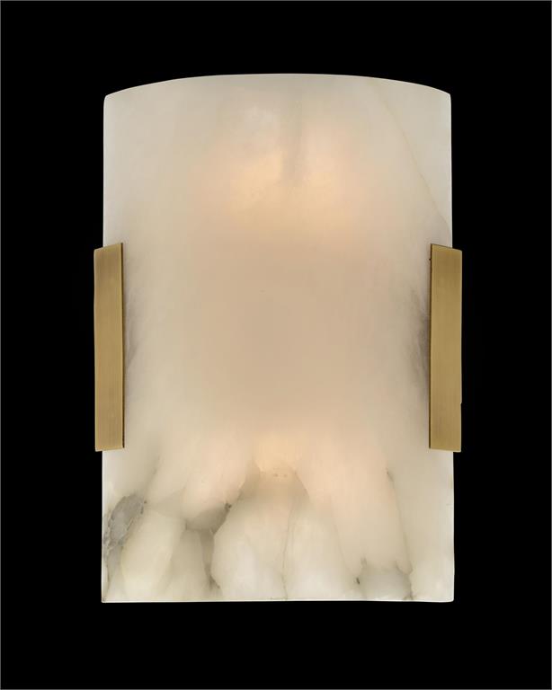 Curved Alabaster Wall Sconce-Fullstarlighting