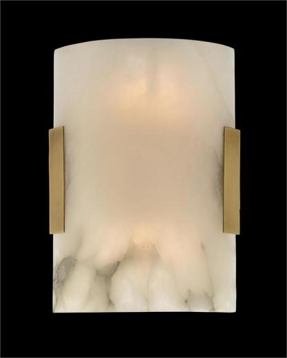 Curved Alabaster Wall Sconce-Fullstarlighting