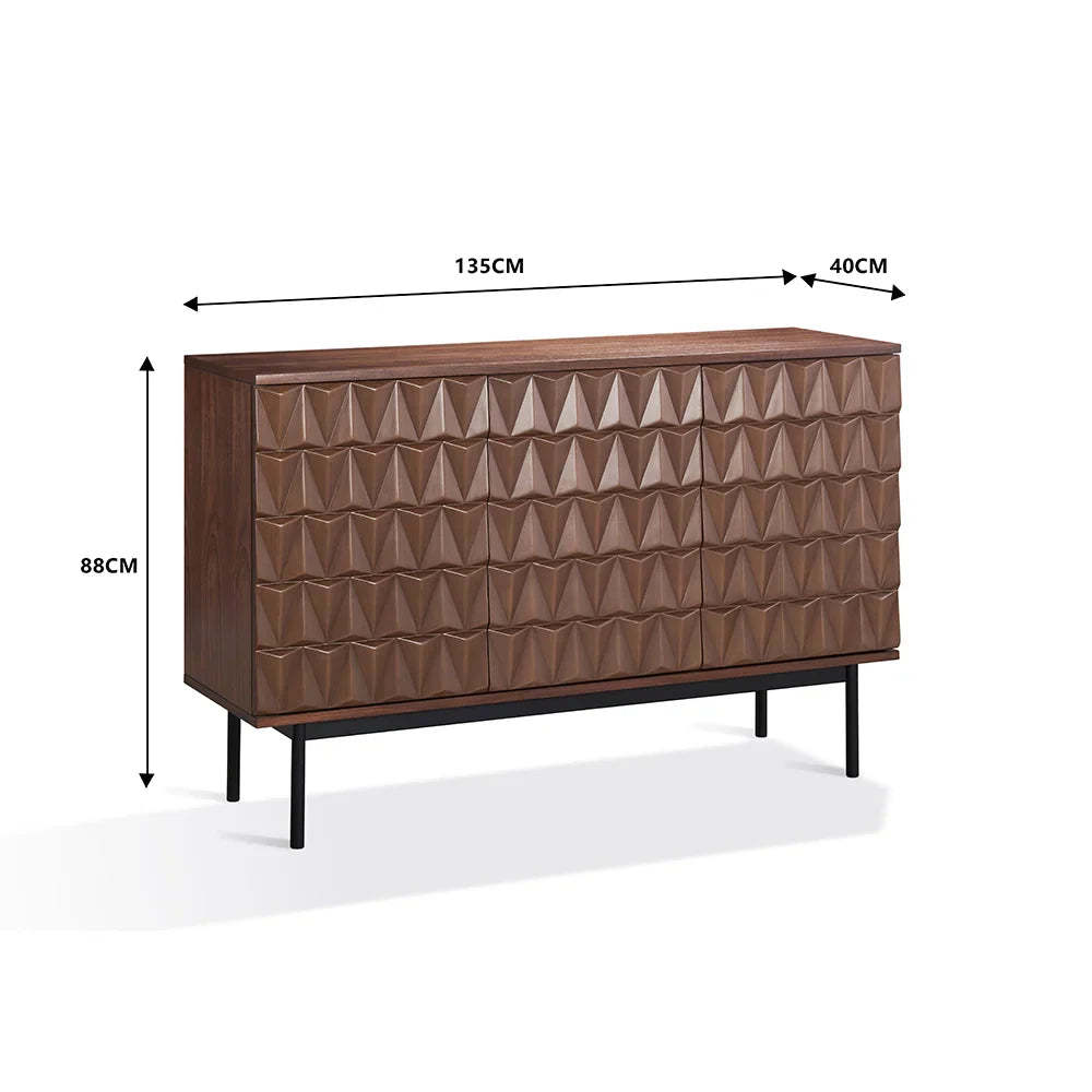 Arden 3D Textured Sideboard-Fullstarlighting