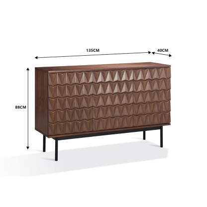 Arden 3D Textured Sideboard-Fullstarlighting