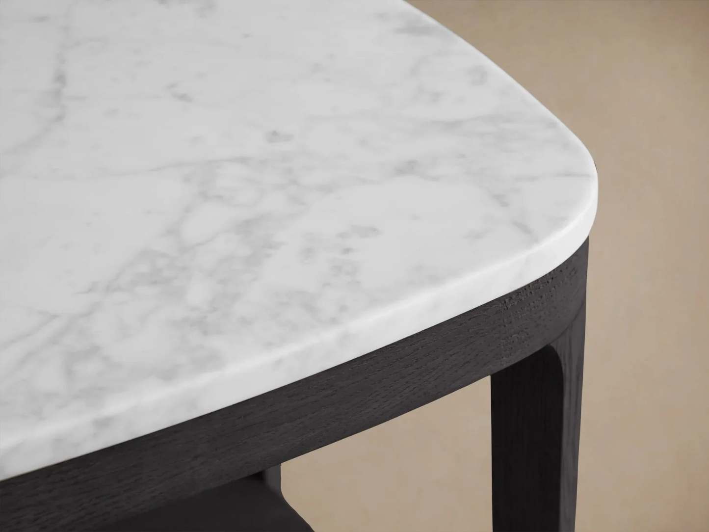 Danny 18" End Table Oak with Marble Top Modern Living Furniture