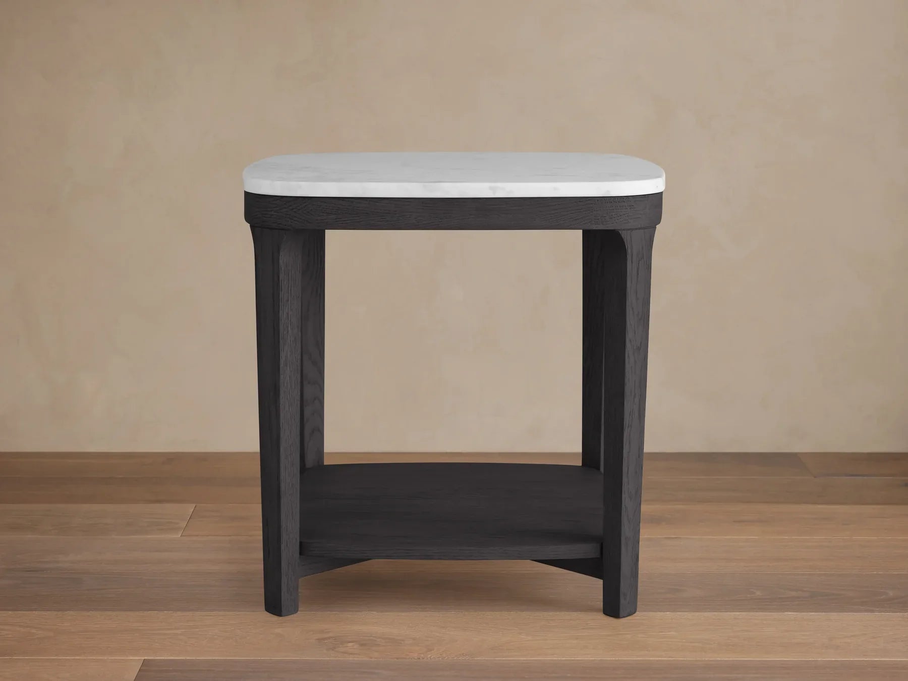 Danny 18" End Table Oak with Marble Top Modern Living Furniture