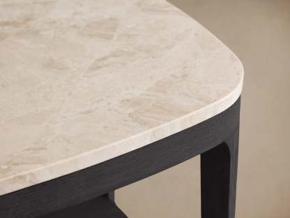 Danny 18" End Table Oak with Marble Top Modern Living Furniture