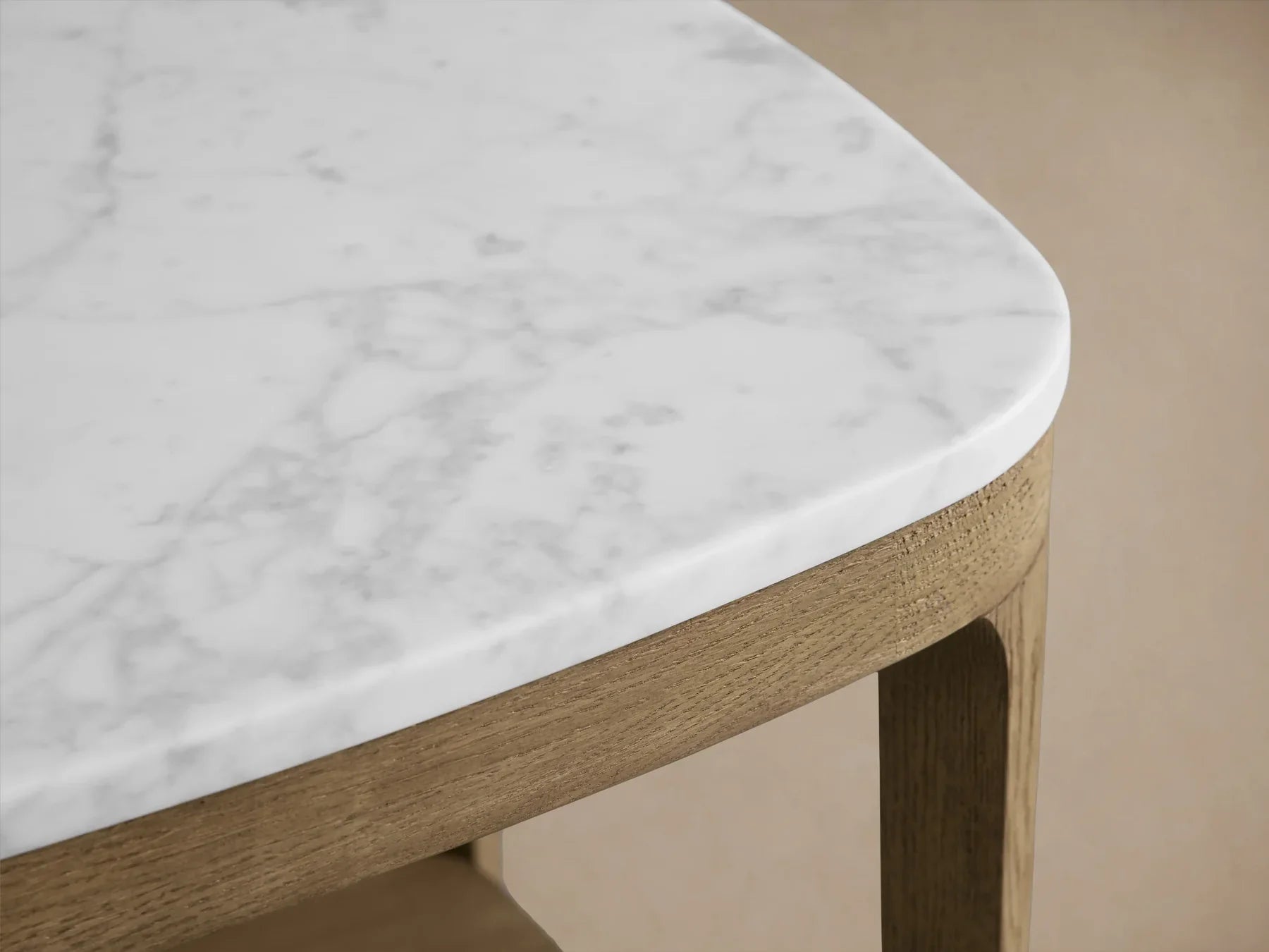 Danny 18" End Table Oak with Marble Top Modern Living Furniture