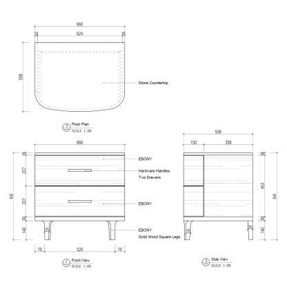 Danny Closed Nightstand-Fullstarlighting