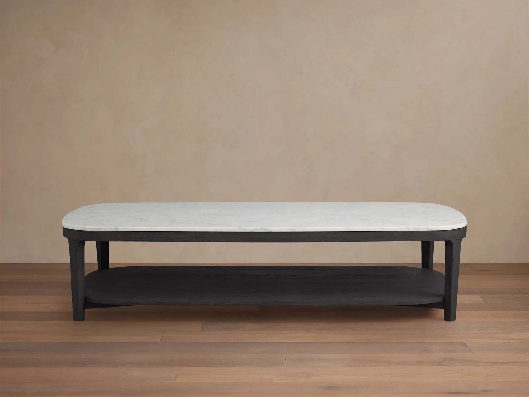 Danny Coffee Table Oak with Marble Top Modern Living Furniture