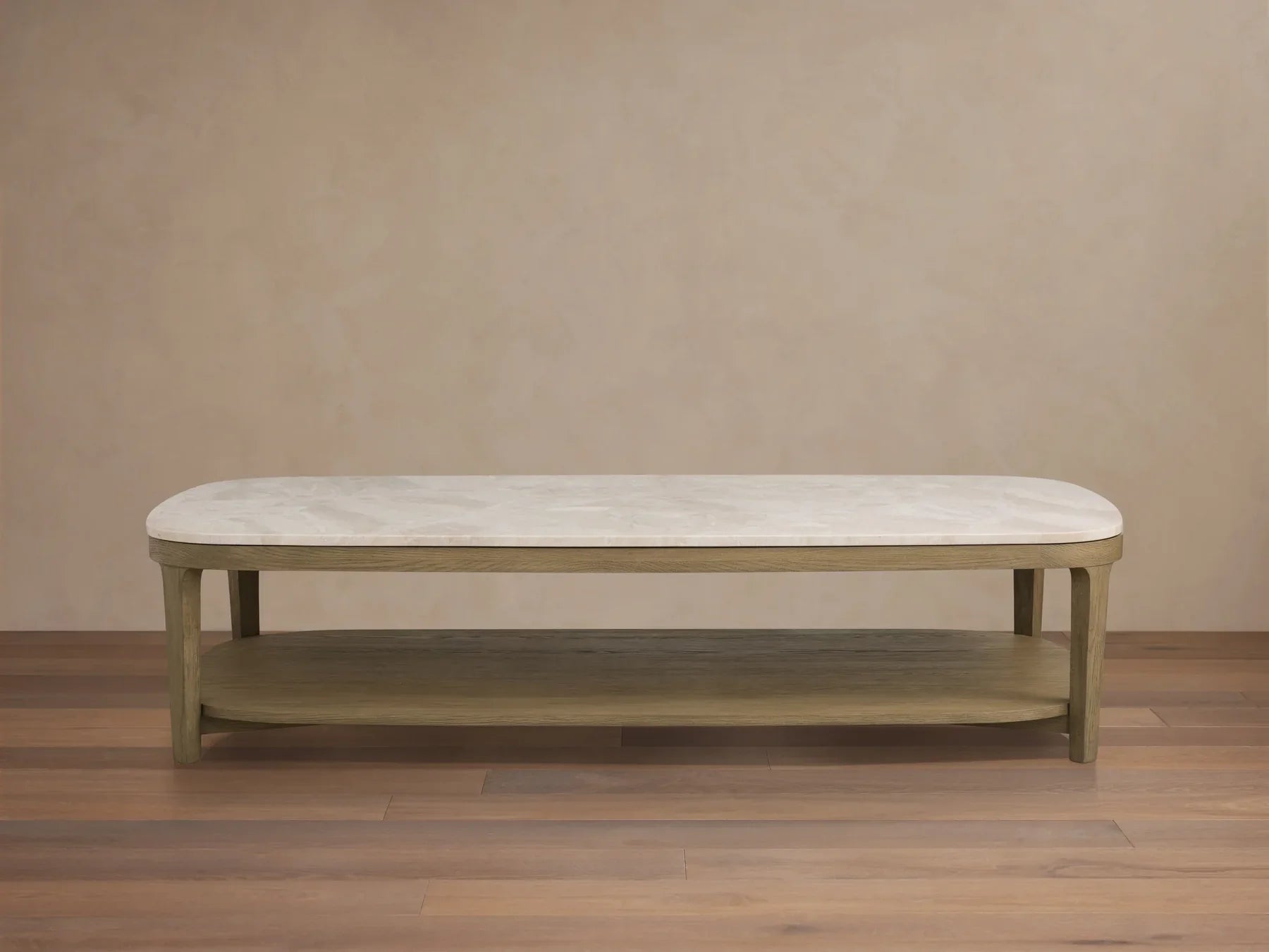 Danny Coffee Table Oak with Marble Top Modern Living Furniture