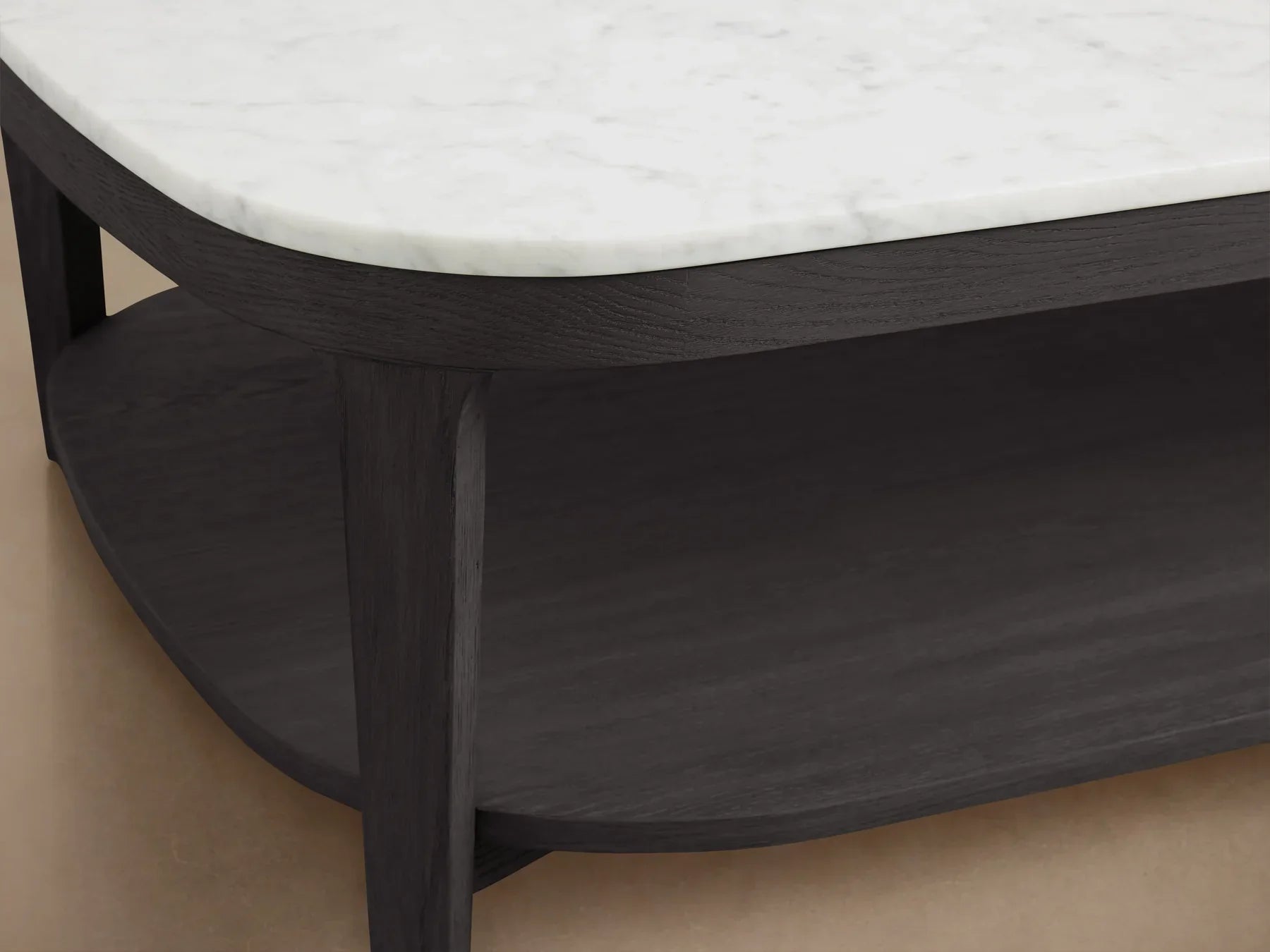 Danny Coffee Table Oak with Marble Top Modern Living Furniture