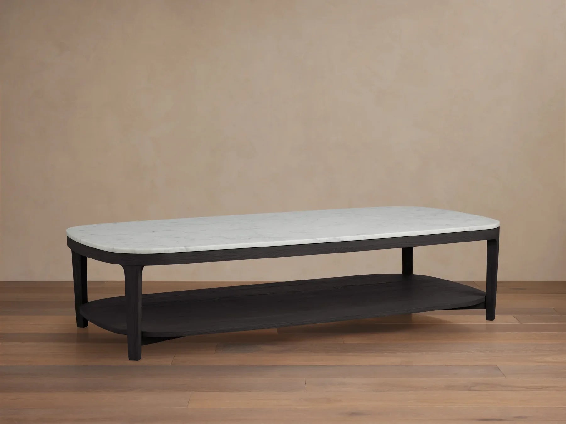 Danny Coffee Table Oak with Marble Top Modern Living Furniture