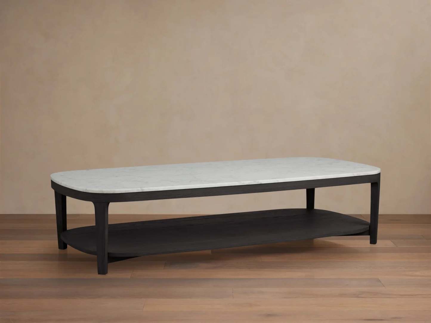 Danny Coffee Table Oak with Marble Top Modern Living Furniture
