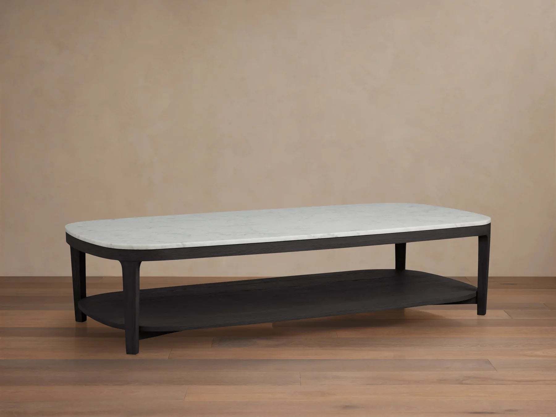 Danny Coffee Table Oak with Marble Top Modern Living Furniture