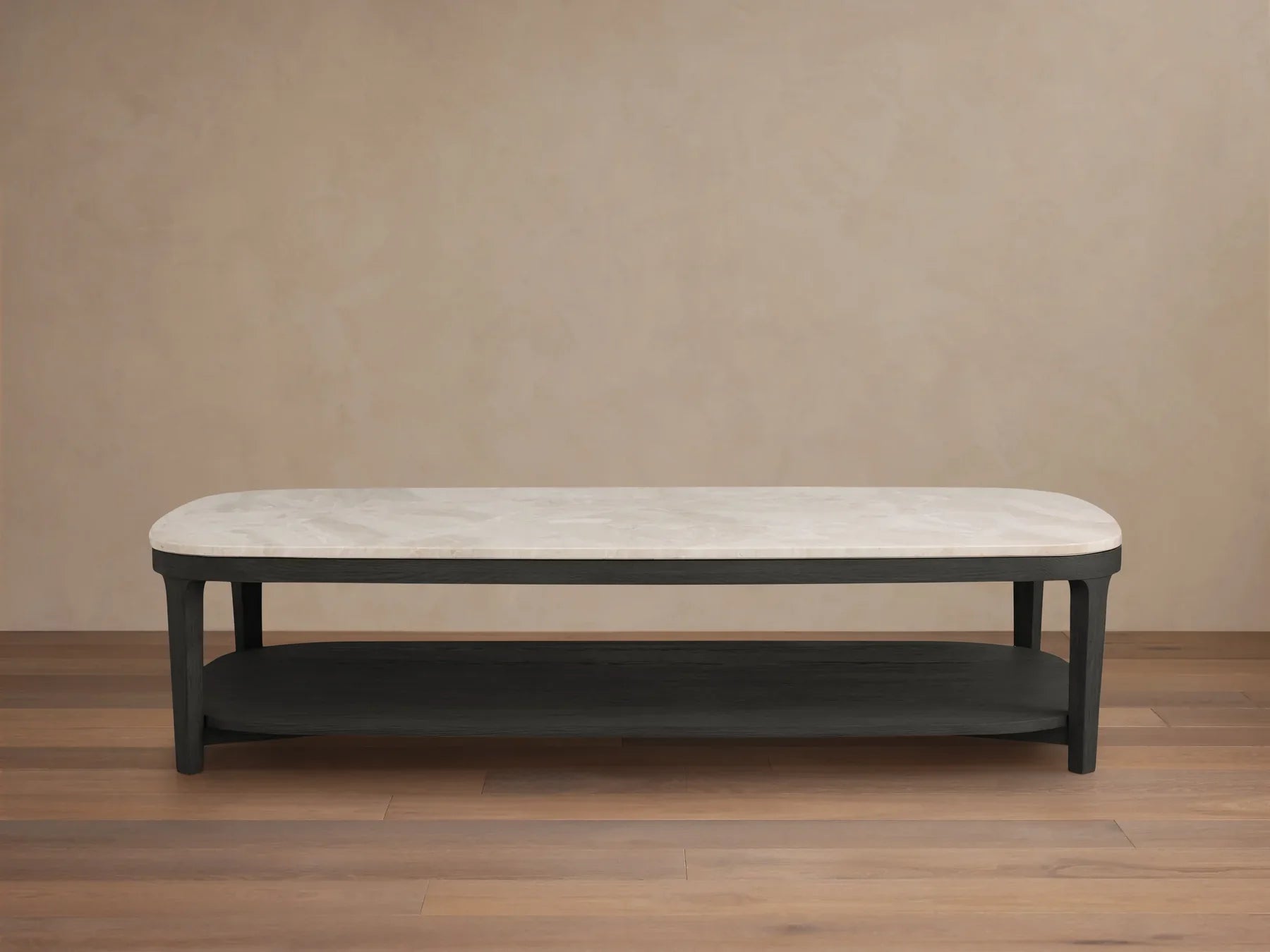 Danny Coffee Table Oak with Marble Top Modern Living Furniture