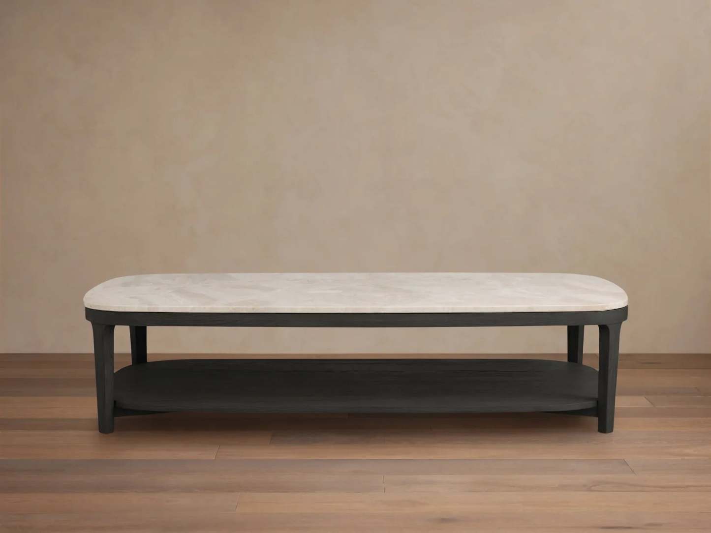 Danny Coffee Table Oak with Marble Top Modern Living Furniture
