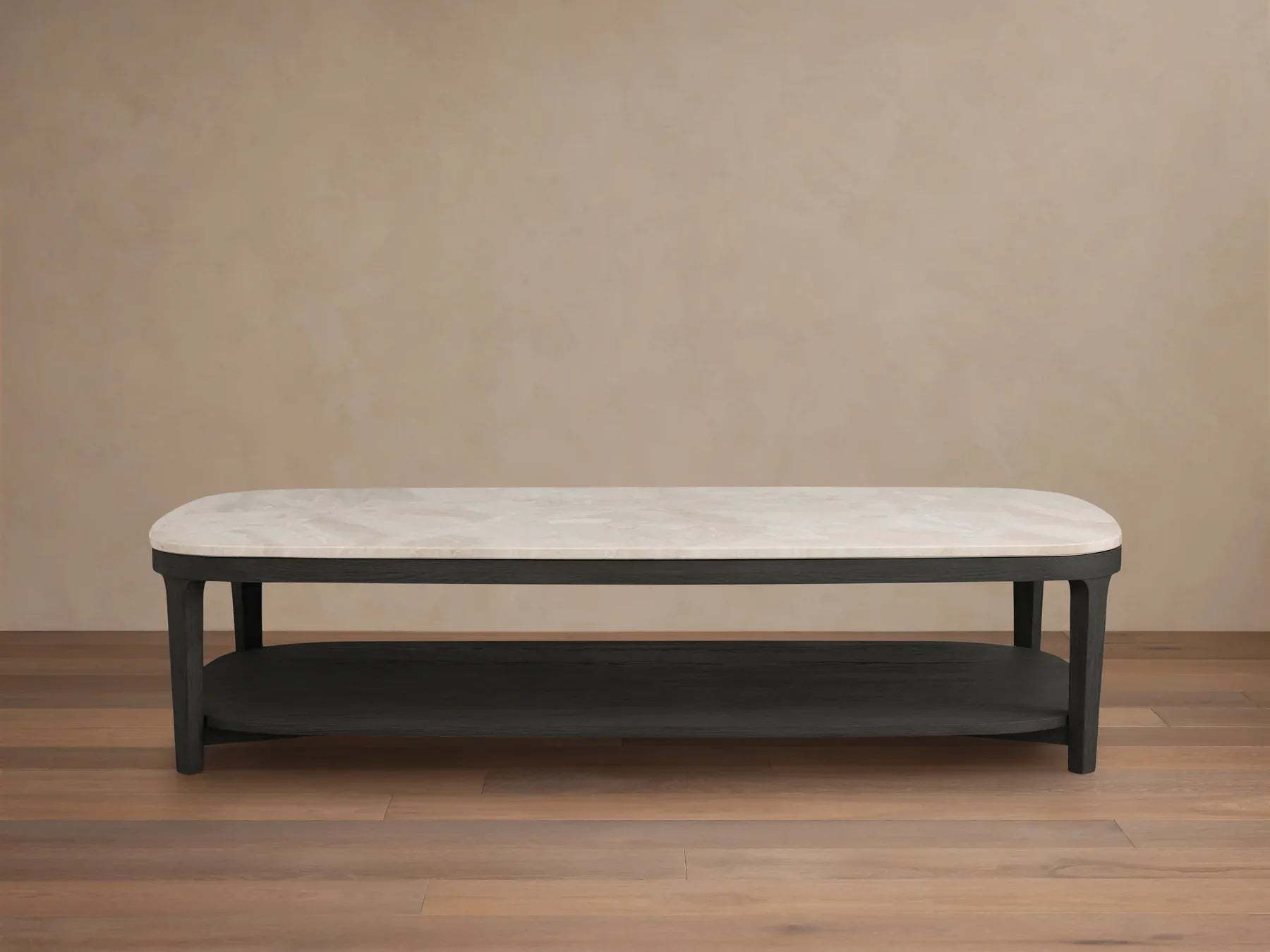 Danny Coffee Table Oak with Marble Top Modern Living Furniture