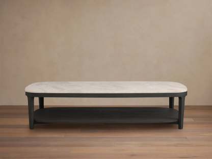 Danny Coffee Table Oak with Marble Top Modern Living Furniture