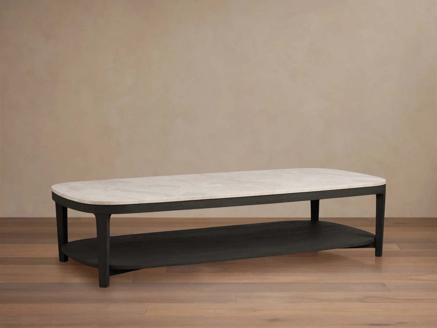 Danny Coffee Table Oak with Marble Top Modern Living Furniture
