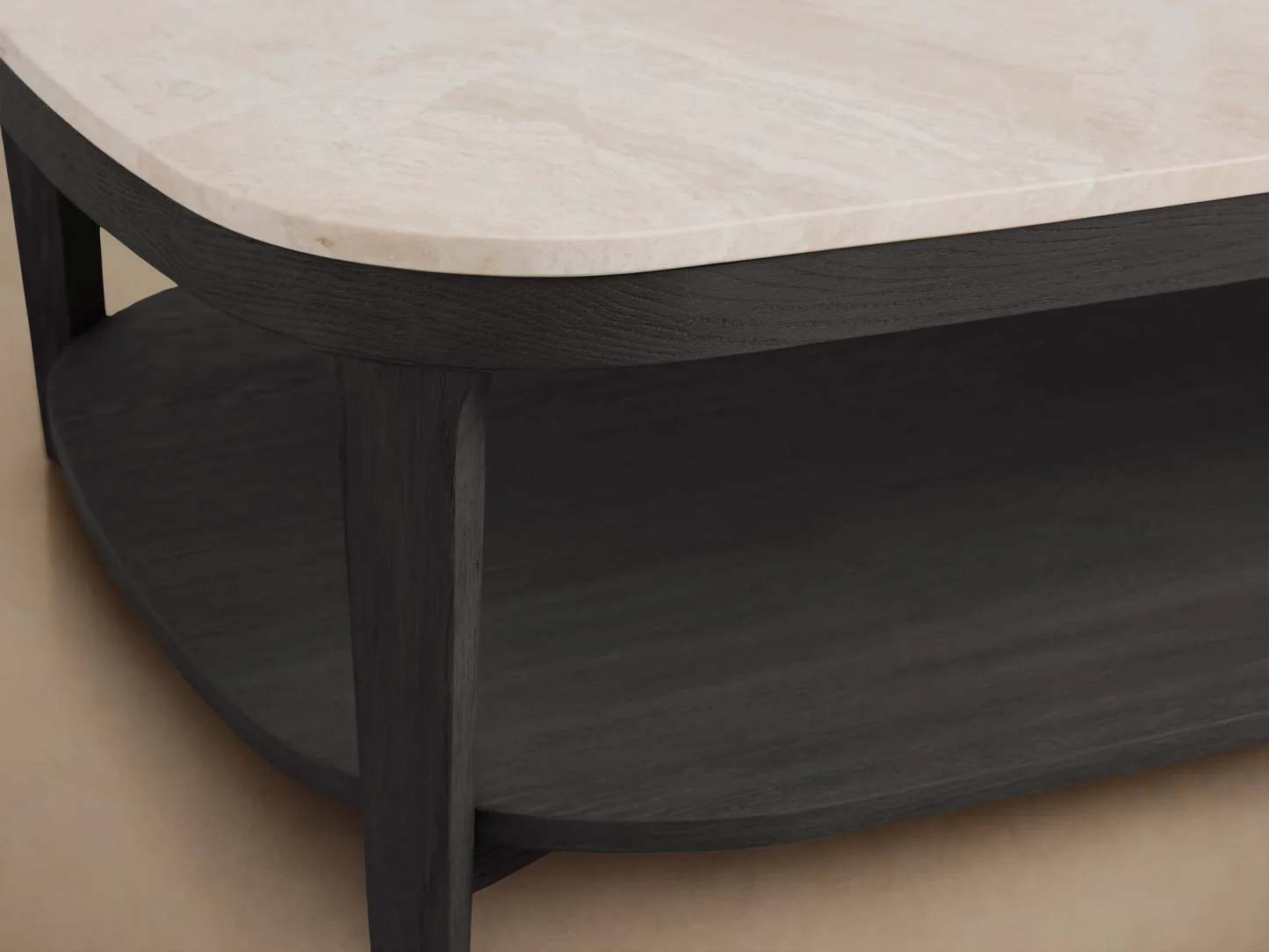 Danny Coffee Table Oak with Marble Top Modern Living Furniture