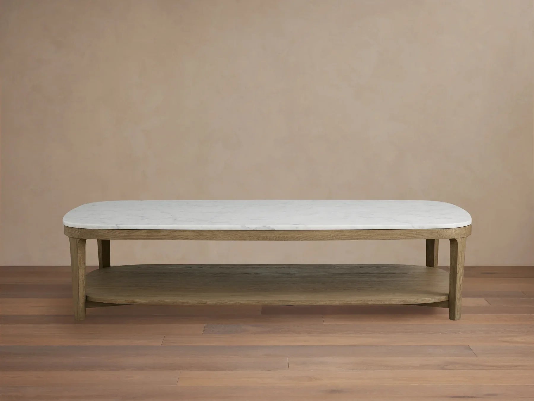 Danny Coffee Table Oak with Marble Top Modern Living Furniture