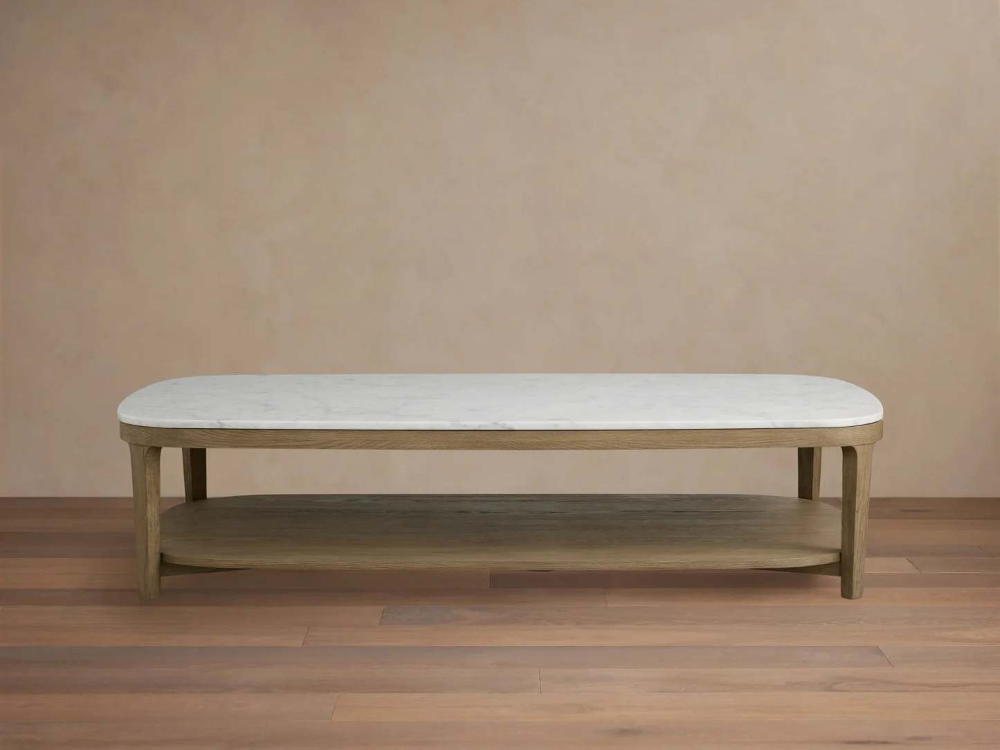 Danny Coffee Table Oak with Marble Top Modern Living Furniture