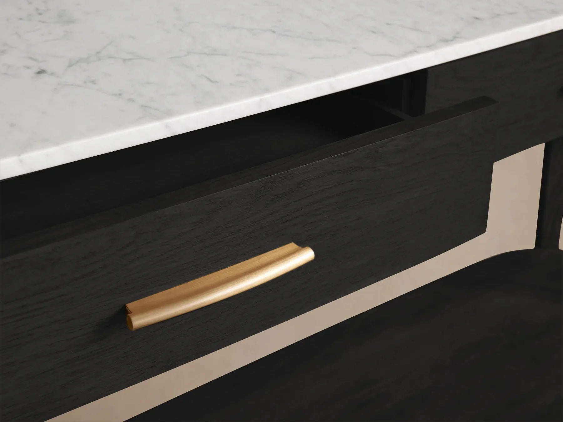 Danny Console Table Oak with Marble Top Rectangular Living Furniture