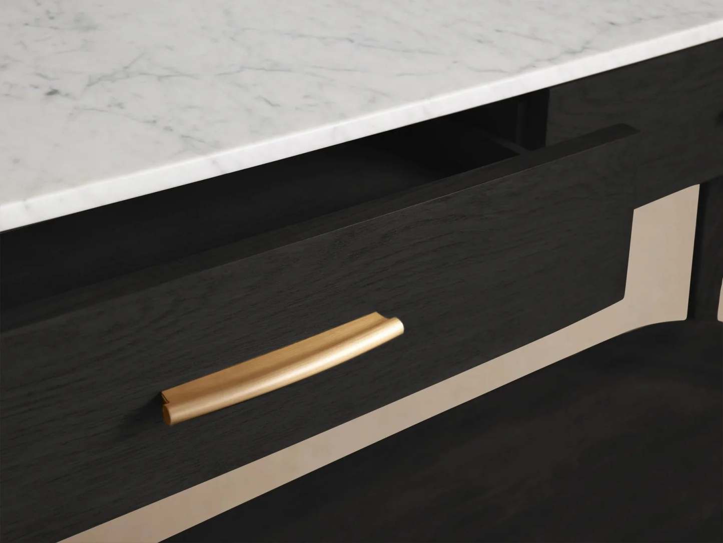 Danny Console Table Oak with Marble Top Rectangular Living Furniture