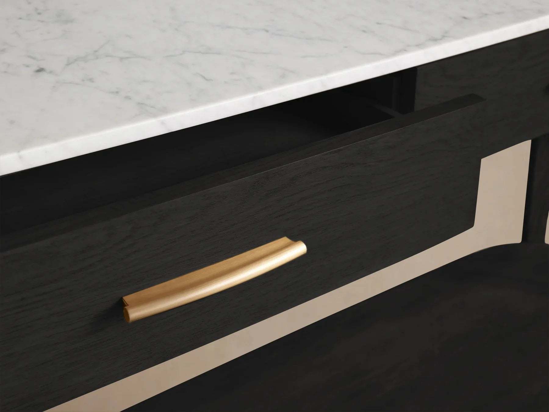 Danny Console Table Oak with Marble Top Rectangular Living Furniture