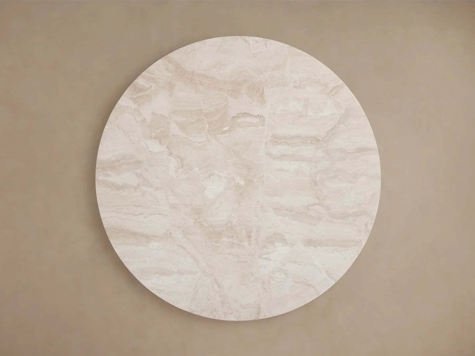 Danny Round Coffee Table Oak Wood Marble Top Contemporary Style