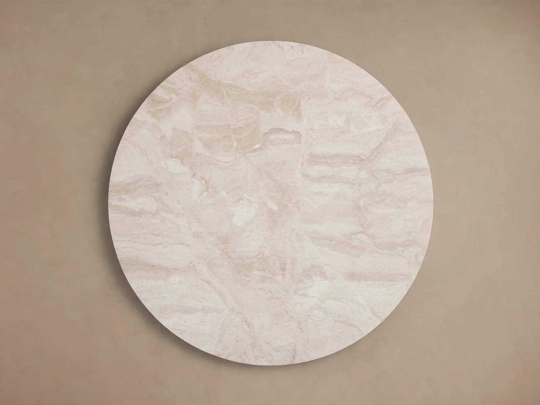 Danny Round Coffee Table Oak Wood Marble Top Contemporary Style