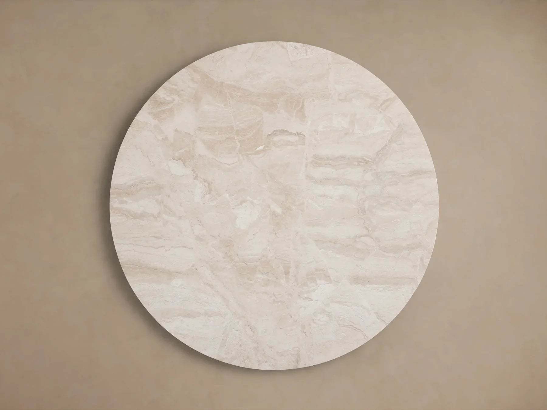 Danny Round Coffee Table Oak Wood Marble Top Contemporary Style