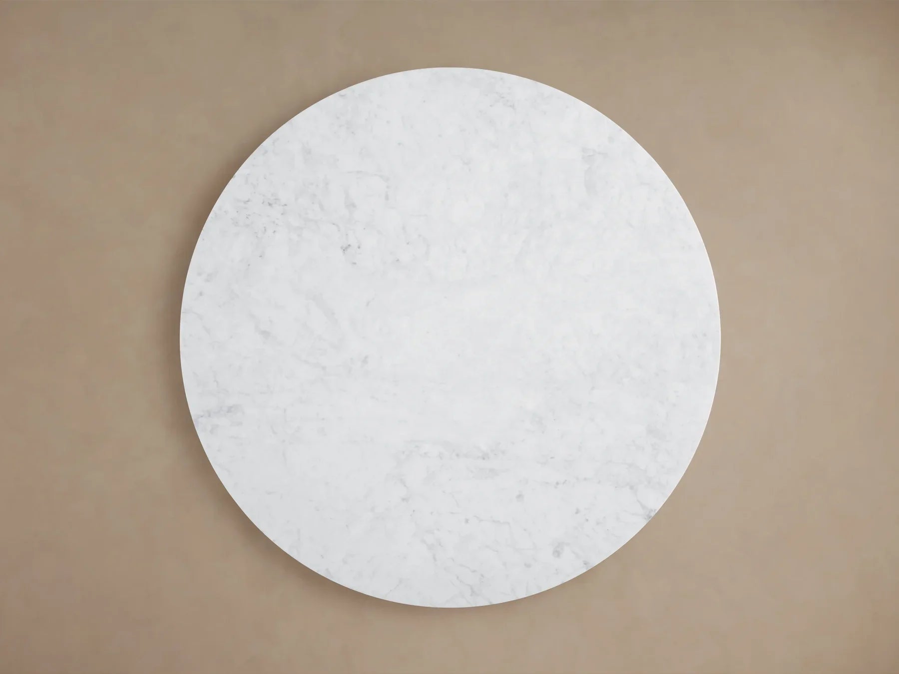 Danny Round Coffee Table Oak Wood Marble Top Contemporary Style