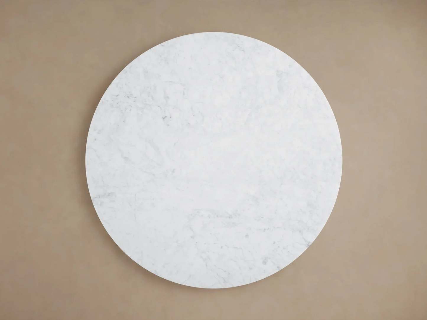 Danny Round Coffee Table Oak Wood Marble Top Contemporary Style