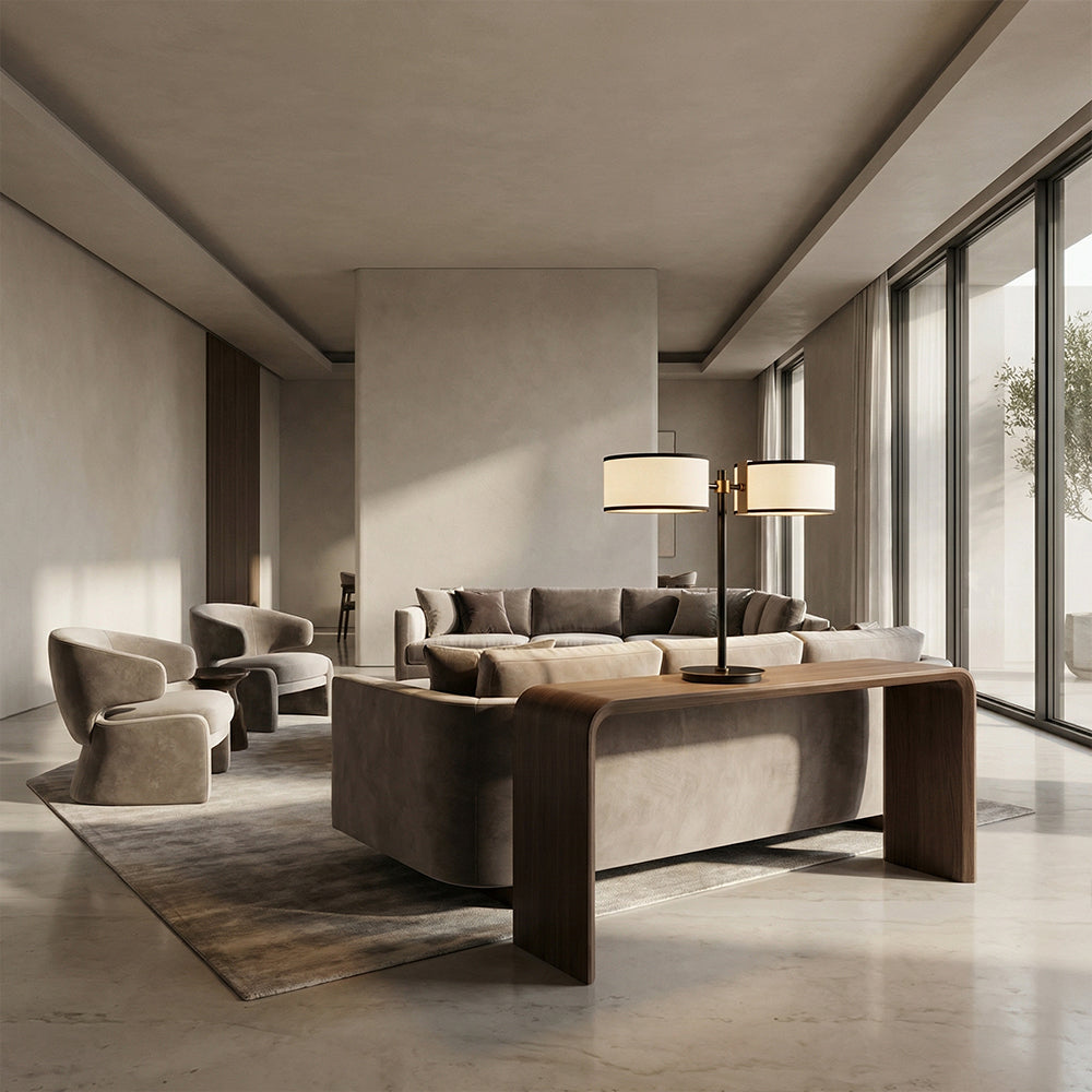 Daphna Dual-Shade Table Lamp-Fullstarlighting