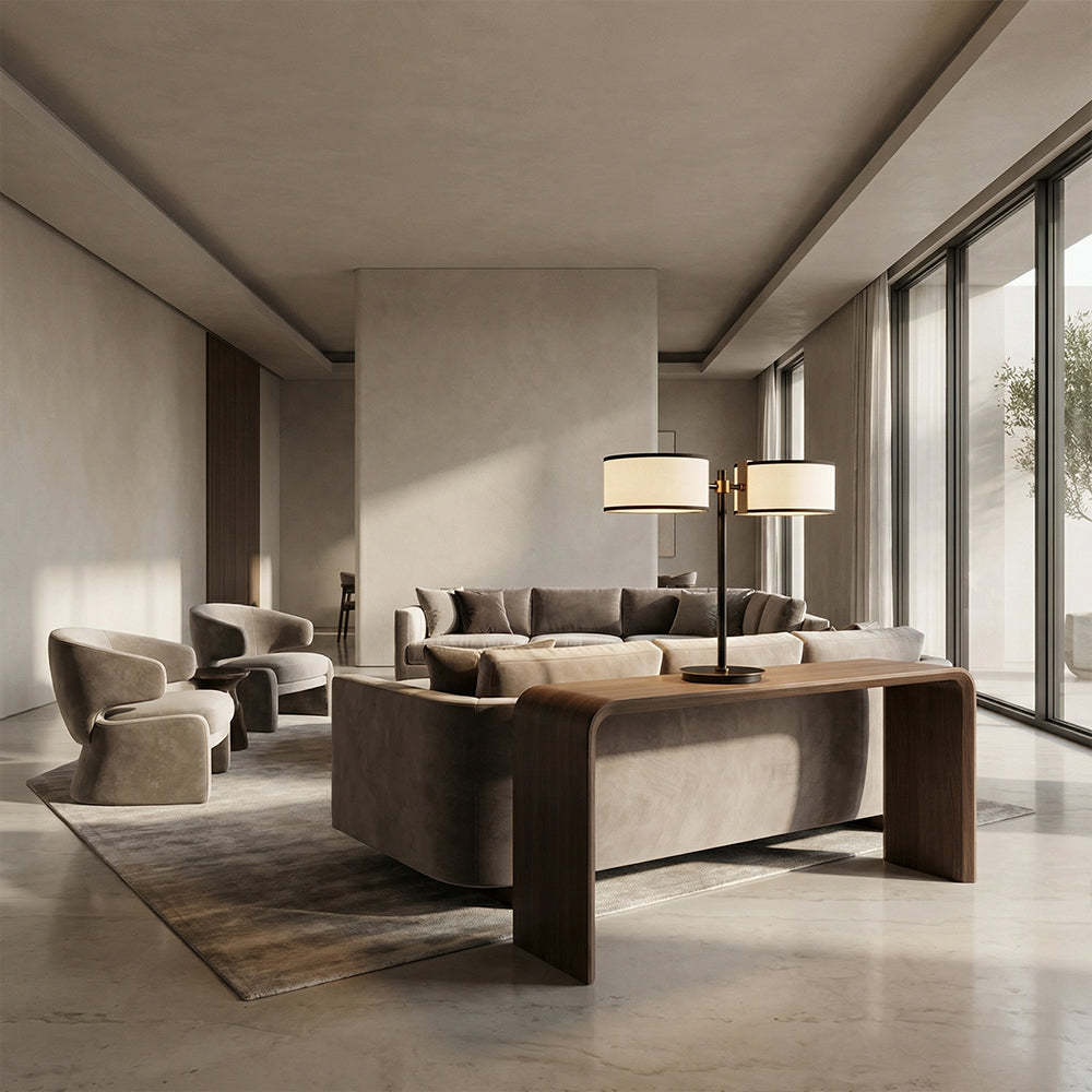 Daphna Dual-Shade Table Lamp-Fullstarlighting