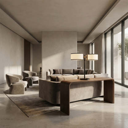 Daphna Dual-Shade Table Lamp-Fullstarlighting