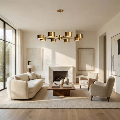 Daphna Metal Round Chandelier