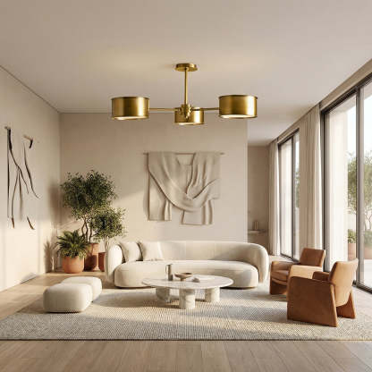 Daphna 3-Light Metal Semi-Flush Mount