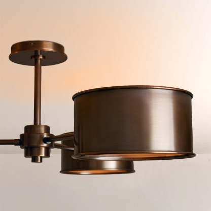 Daphna 3-Light Metal Semi-Flush Mount-Fullstarlighting
