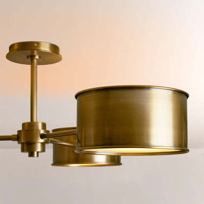 Daphna 3-Light Metal Semi-Flush Mount-Fullstarlighting