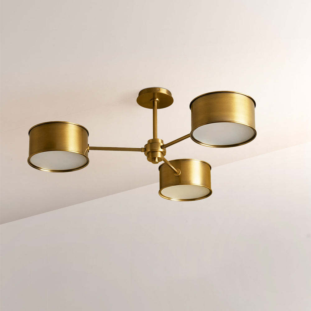 Daphna 3-Light Metal Semi-Flush Mount-Fullstarlighting